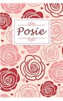 Posie: Personalised Notebook / 120 Lined Pages / Perfect for journaling and writing notes.