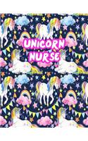 Unicorn Nurse: Cute Journal Notebook for Nursing Student and Practitioner with Large 8.5 x 11 Blank Ruled White Paper (Perfect for School, Medical, Clinical and Ho