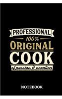 Professional Original Cook Notebook of Passion and Vocation