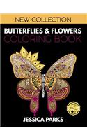 Butterflies and Flowers Coloring Book