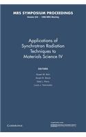 Applications of Synchrotron Radiation Techniques to Materials Science IV: Volume 524