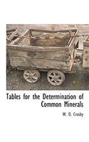 Tables for the Determination of Common Minerals