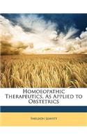 Homoeopathic Therapeutics, as Applied to Obstetrics: (English)