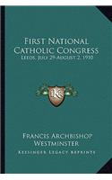 First National Catholic Congress