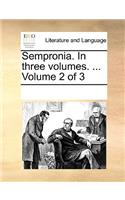 Sempronia. In three volumes. ... Volume 2 of 3