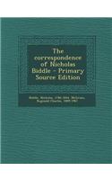 Correspondence of Nicholas Biddle