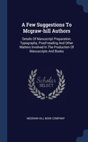 A Few Suggestions To Mcgraw-hill Authors