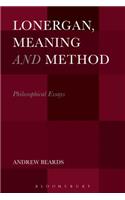 Lonergan, Meaning and Method