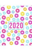 2020 Weekly Planner: January 1, 2020 to December 31, 2020: Weekly & Monthly View Planner, Organizer & Diary: Pink & Blue Donuts 766-5