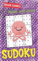 BRAIN GAMES Relax and solve SUDOKU: Huge Bargain Collection of 1000 Puzzles and Solutions, Easy, Medium to Hard Level, Tons of Challenge for your Brain! (Large Print - Sudoku Puzzle Bo
