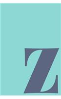 z - Sketchbook: Small Blank Journal for Creative Drawing, Sketching, and Doodling - Cute Personalized Initial Monogram Cover Design in Fun Colors