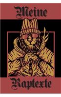 Meine Raptexte: Notizbuch - Songbook - Perfekt zum festhalten deiner Rhymes, Reimketten - Song - Writing - Geschenk für Rapper