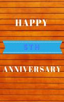 Happy 5th Anniversary: Funny 5th happy anniversary Orange wood Birthday Gift Journal / Notebook / Diary Quote (6 x 9 - 110 Blank Lined Pages)