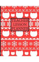 Teacher Lesson Planner: Teacher Lesson Plan Book For Teachers - 8.5 X 11 Size - Undated Weekly Lesson Planner For Teachers To Manage Weekly Schedule And Subject Curriculum