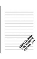 Left Handed Handwriting Practice Paper