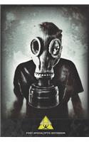 Post Apocalyptic Notebook: A 6x9 lined college ruled Steampunk Gask Mask Bio Hazard Gift Journal for preppers and survivalists