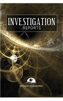 Investigation Reports Journal, Notebook. Format 6" X 9" - 100 blank pages with lines.: Perfect notebook for all your research.