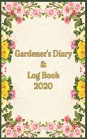 Gardener's Diary & Log Book 2020: Large Planner week to a view - Planting Logs and Garden/Allotment Plans to fill in - 7" x 10" - Coloured Roses - Green Cover