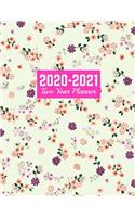 2020-2021 Two Year Planner: Simple 2-Year Monthly and Weekly Planner Calendar Schedule Organizer January 2020 to December 2021 (24 Months) - Art Cover 00023187