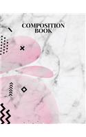 Composition Book: Memphis Pattern Bullet Notebook - 150-Page Large Dot Grid Creative Journal - 8.5 X 11 Matte Softcover