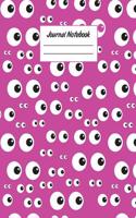 Journal Notebook: Eyeballs 8.5 X 11 Wide Ruled Paper Notebook, Appreciation Gift, Quote Journal or Diary - Unique Inspirational Present for Friend, Family, Teacher, R