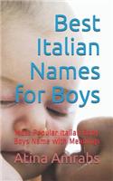 Best Italian Names for Boys
