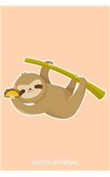 Sloth Journal: 6x9 Notebook, Ruled, Funny Sloth Primary Composition Book, Planner, Organizer, Diary for Sleepy Taco Lovers