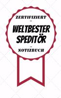 Notizbuch - Zertifiziert - Weltbester - Speditör
