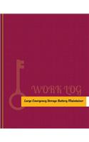 Large Emergency Storage Battery Maintainer Work Log: Work Journal, Work Diary, Log - 131 pages, 8.5 x 11 inches(Key Work Logs/Work Log)