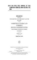 EPA's 2014 final rule: disposal of coal combustion residuals from electric utilities