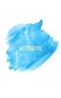 Sketchbook: Watercolor brush stroke: 120 pages of 8" x 10" Blank Paper for Drawing, Doodling or Sketching (Sketchbooks)