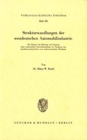 Strukturwandlungen Der Westdeutschen Automobilindustrie