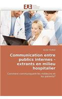 Communication entre publics internes - extrants en milieu hospitalier: (Omn.Univ.Europ.)