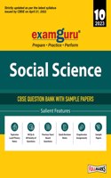 Examguru CBSE Class 10 Social Science Chapterwise & Topicwise Question Bank Book for 2022-23 Exam (Includes MCQs, Previous Year Board Questions)