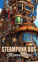 Steampunk Bus Coloring Book