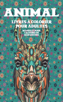 Livres à colorier pour adultes - Mandala pour crayons ou marqueurs - Animal