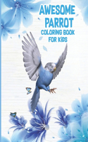 Awesome Parrot Coloring Book For kids