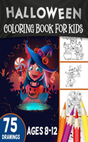 Halloween Coloring Book For Kids Ages 8-12