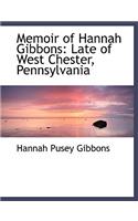 Memoir of Hannah Gibbons