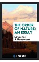 The Order of Nature: An Essay