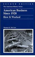 American Business Since 1920