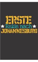 Erste Reise nach Johannesburg: 6x9 Punkteraster Notizbuch perfektes Geschenk für den Trip nach Johannesburg (Südafrika) für jeden Reisenden