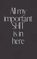 All my Important SHIT is in here