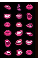 Pop Art Lips: ToDo List Notebook Daily Tasks Journal, 6x9 Inch, 120 Pages