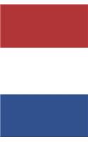 Netherlands Travel Journal - Netherlands Flag Notebook - Dutch Flag Book: Unruled Blank Journey Diary, 110 page, Lined, 6x9 (15.2 x 22.9 cm)