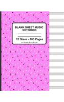 Blank Sheet Music Notebook