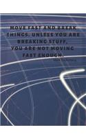 Move fast and break things. Unless you are breaking stuff, you are not moving fast enough.