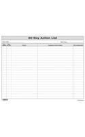 30 Day Action List: (English)