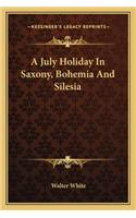 A July Holiday In Saxony, Bohemia And Silesia: (English)