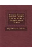 Derecho Consular Espanol